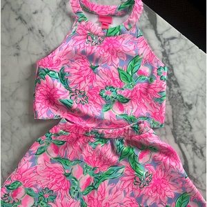 Lily Pulitzer Girls Crop Top and Skirt